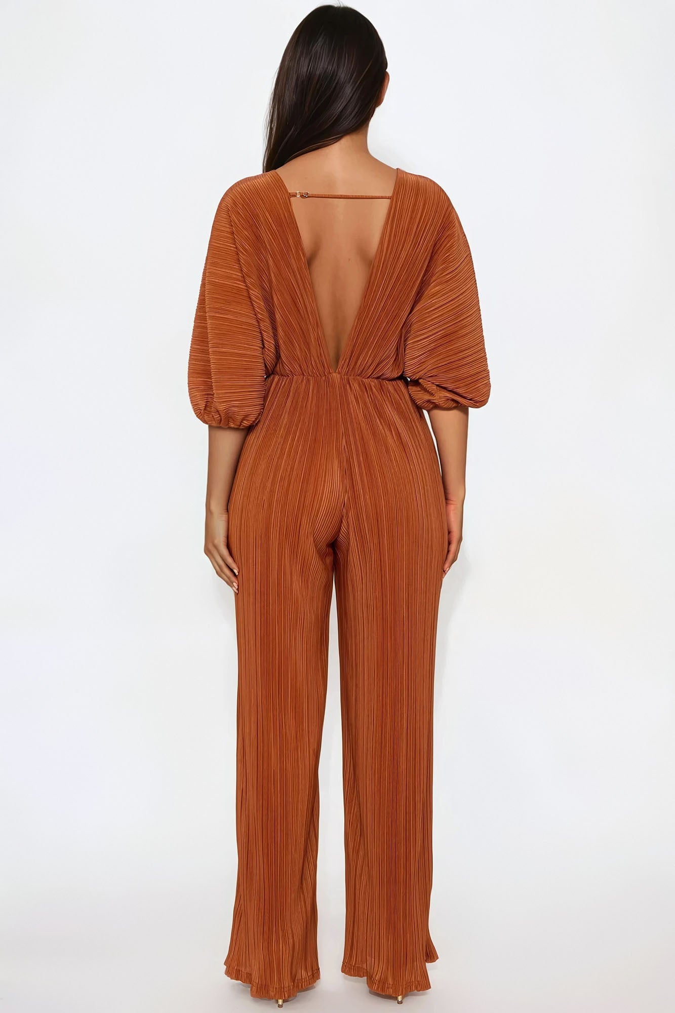 After Hours Jumpsuit - Cognac - Image 3