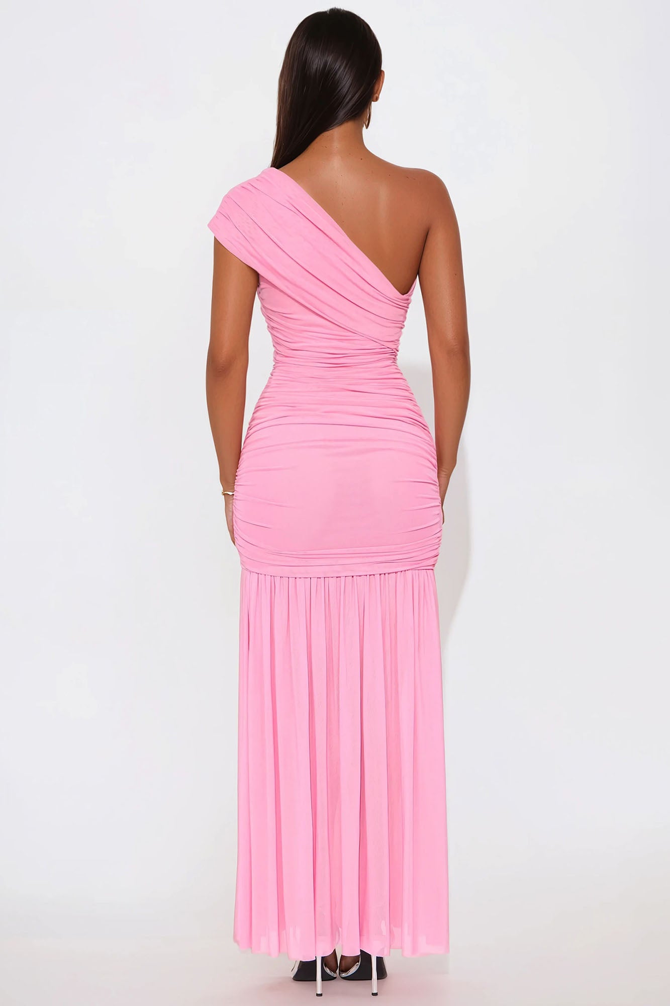 Ellen Mesh Maxi Dress - Pink - Image 3