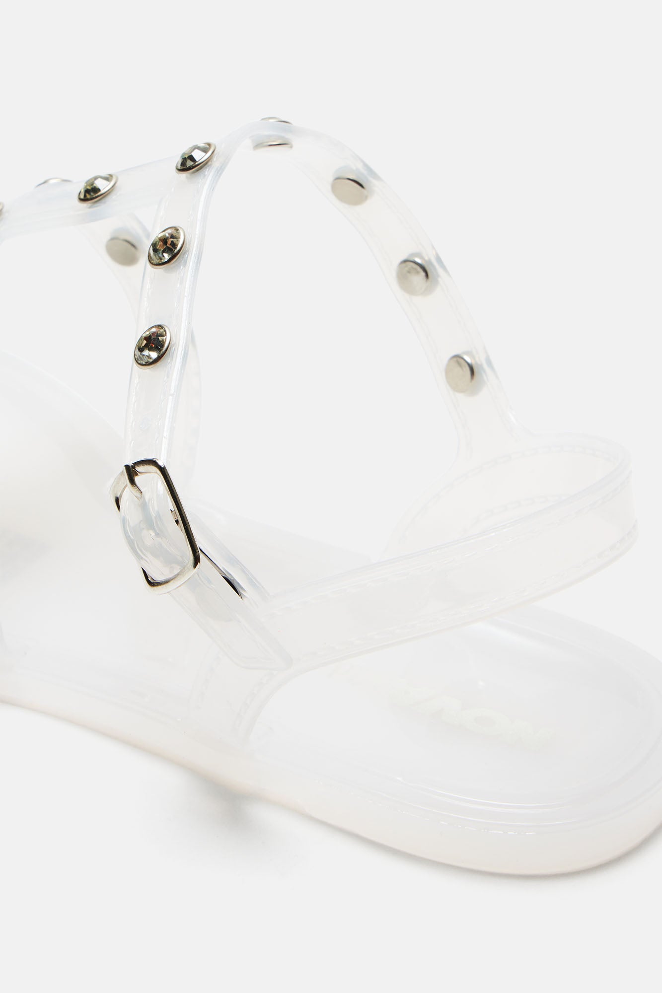 Mini Bling Bling II Flat Sandal - White - Image 5