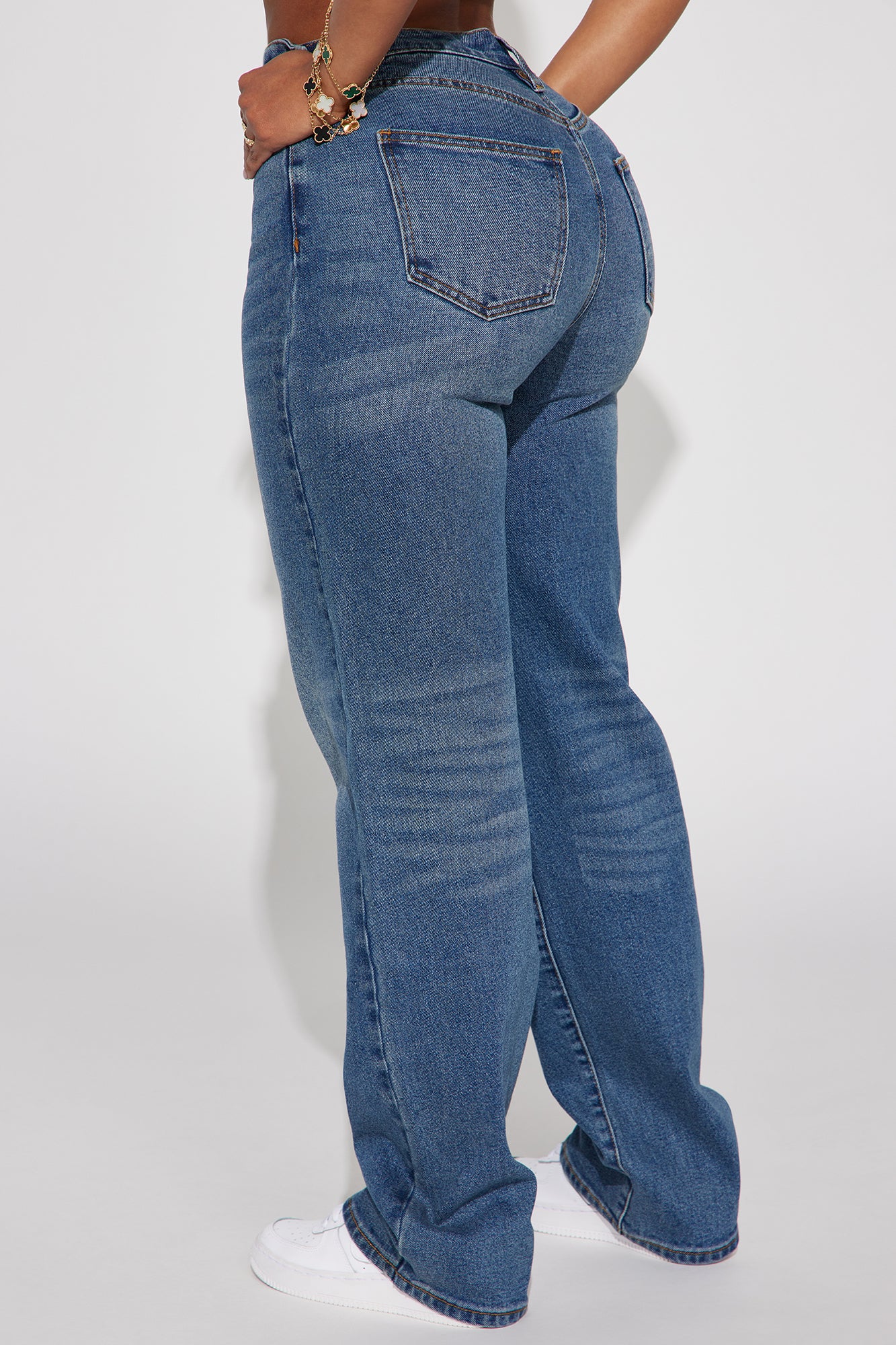 Left Him Speechless Straight Leg Jeans - Medium Wash - Image 3