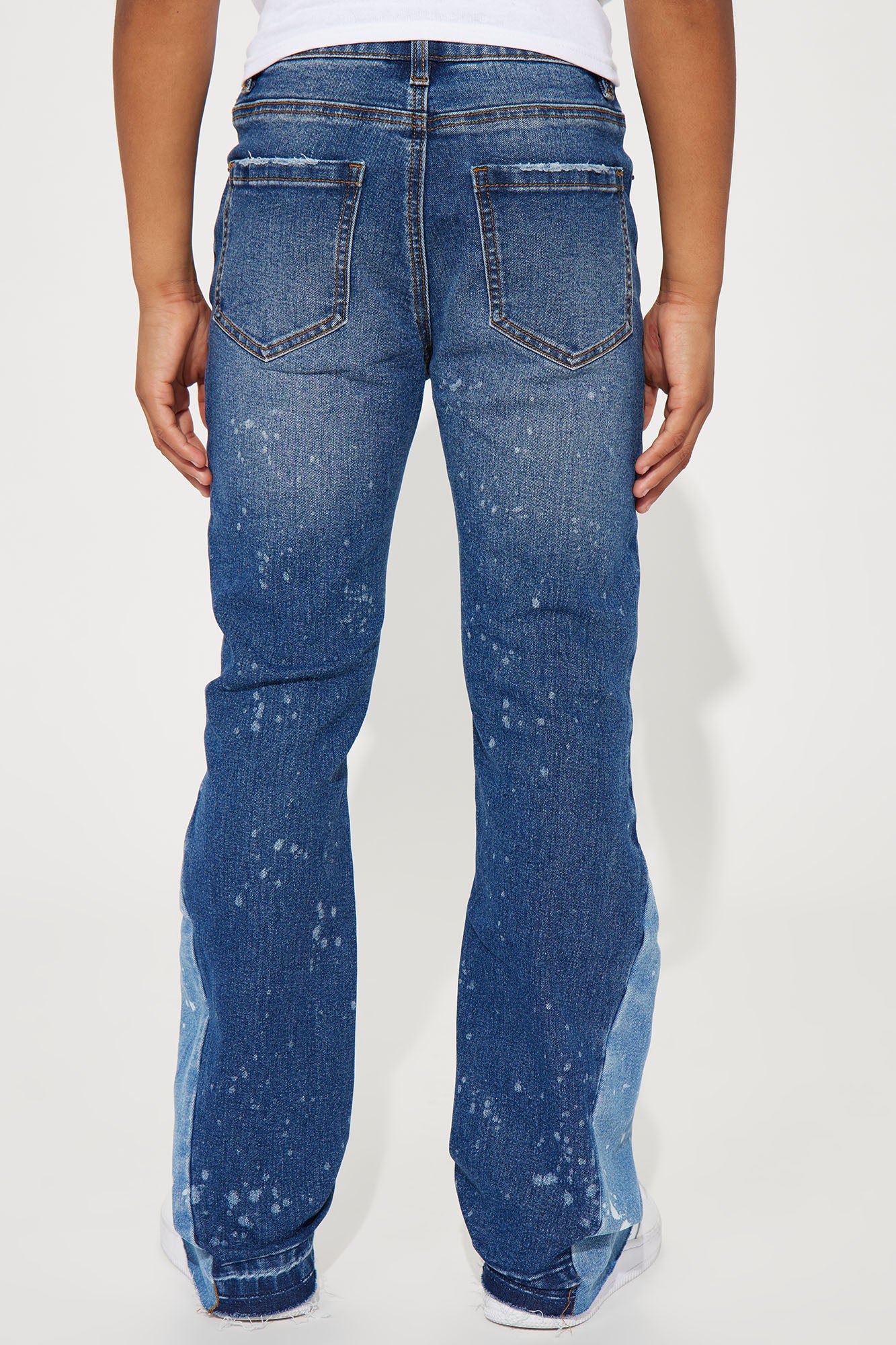 Mini You Gusset Flare Pant - Blue Wash - Image 5