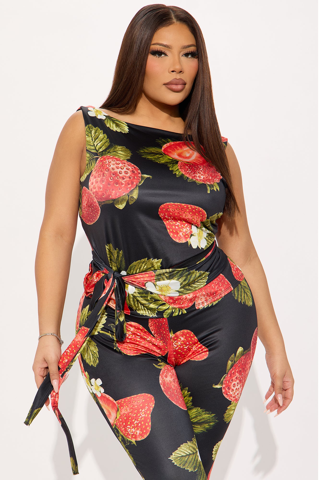 Berry Berry Hot Capri Set - Black/combo - Image 5