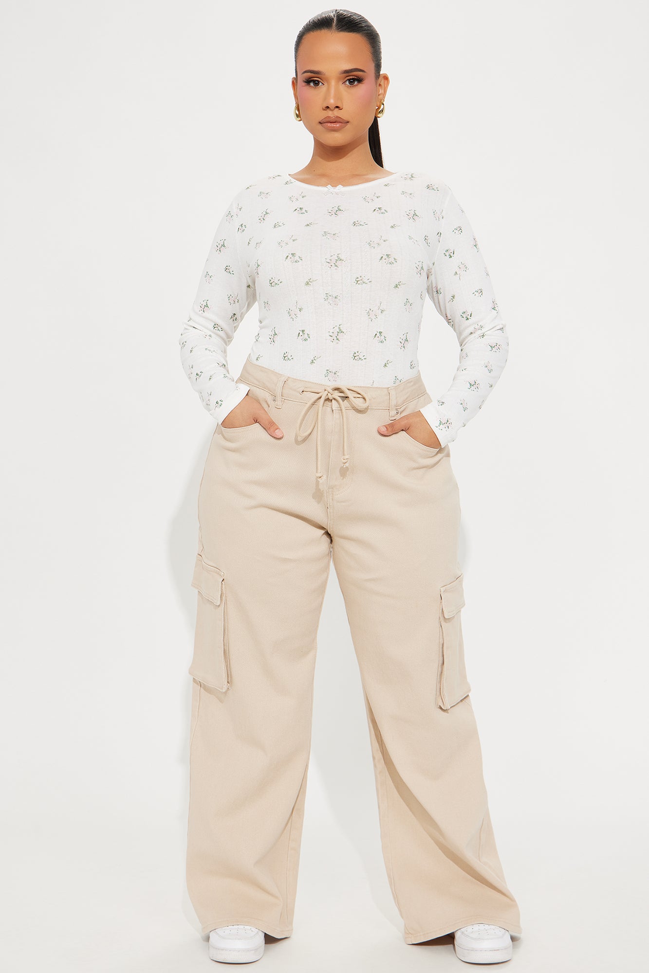 Angel Ditsy Floral Top - White/combo - Image 5