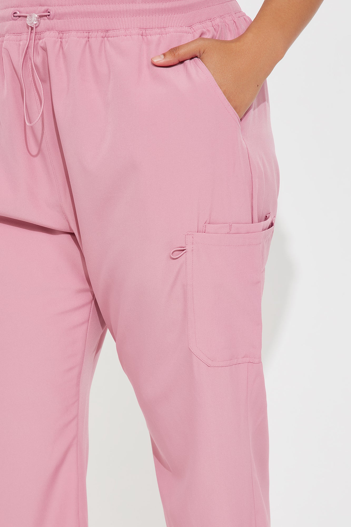 On The Clock Stretch Tapered Uniform Scrub Pants - Mauve - Image 6