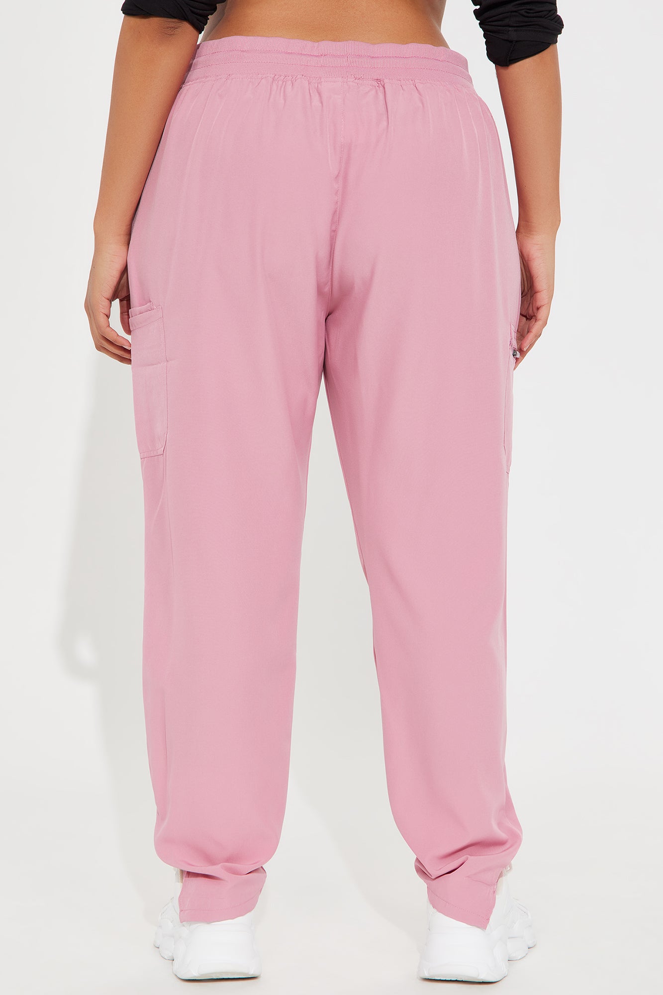 On The Clock Stretch Tapered Uniform Scrub Pants - Mauve - Image 7