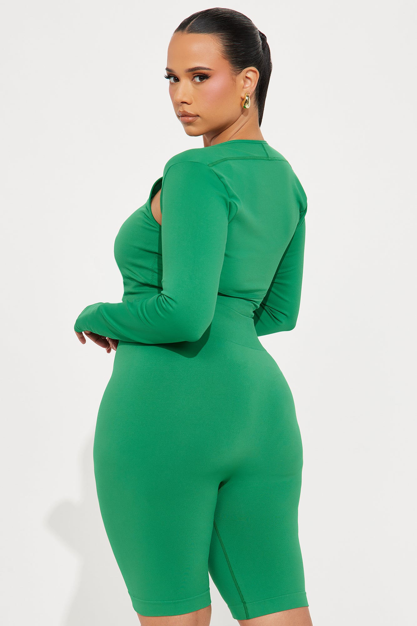 Odessa Bolero 3 Piece Seamless Active Set - Kelly Green - Image 6