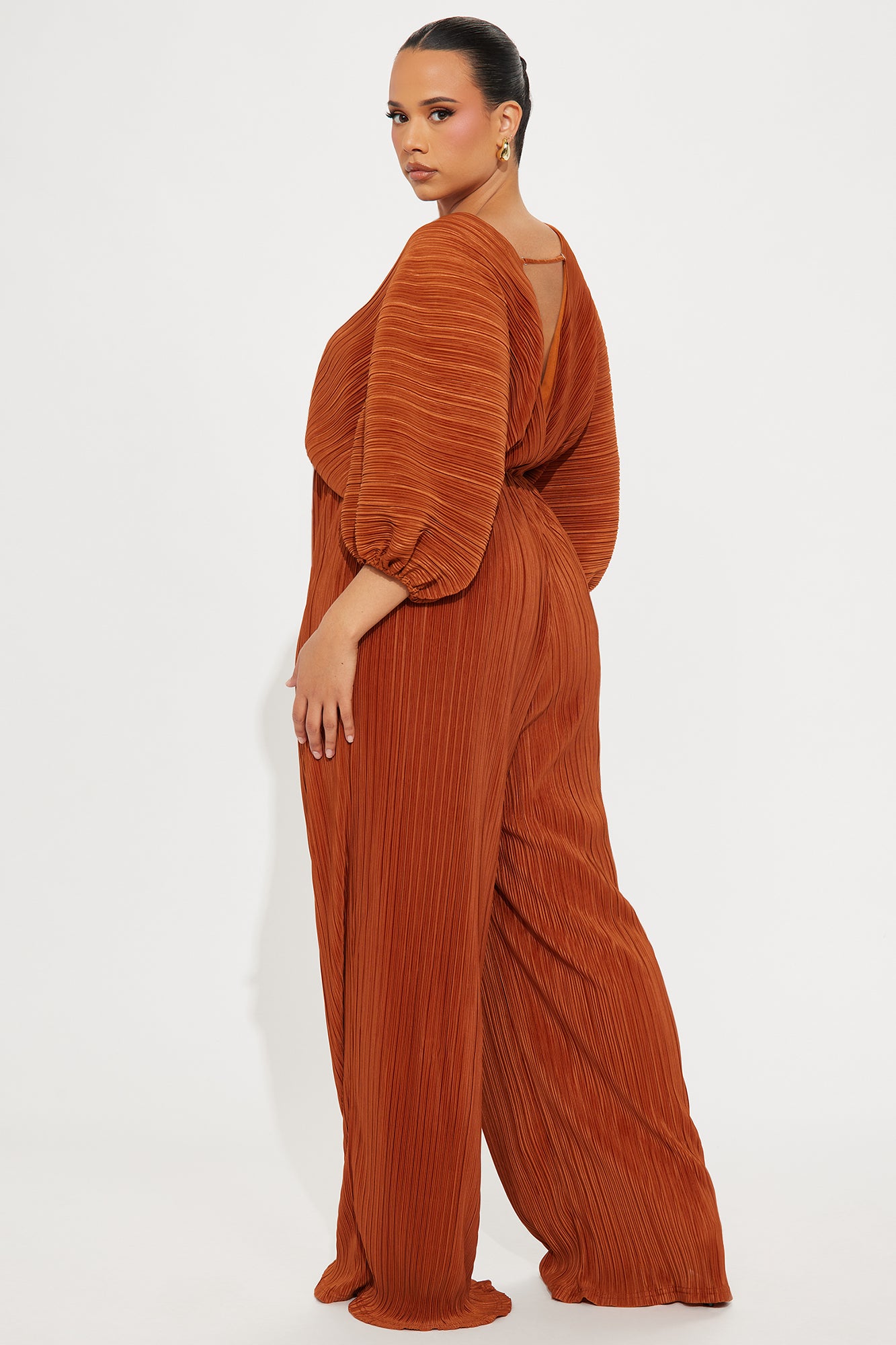 After Hours Jumpsuit - Cognac - Image 6
