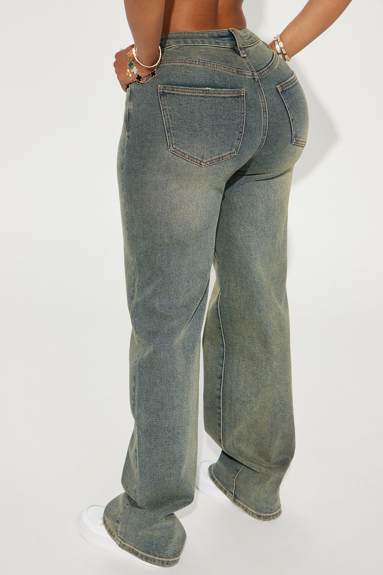 Left Him Speechless Straight Leg Jeans - Vintage Wash - Image 3