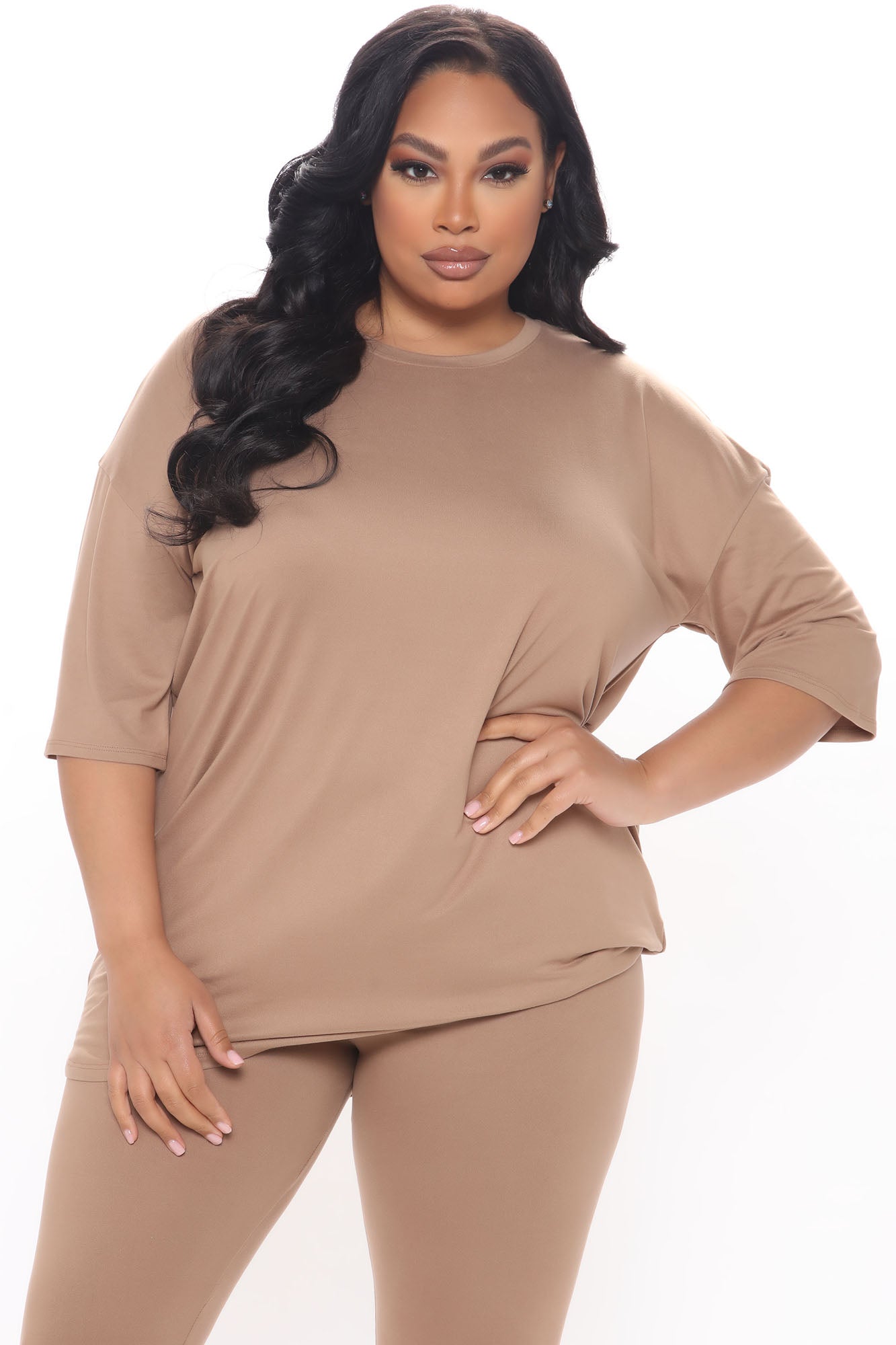 Weekend Vibes Legging Set - Mocha - Image 8