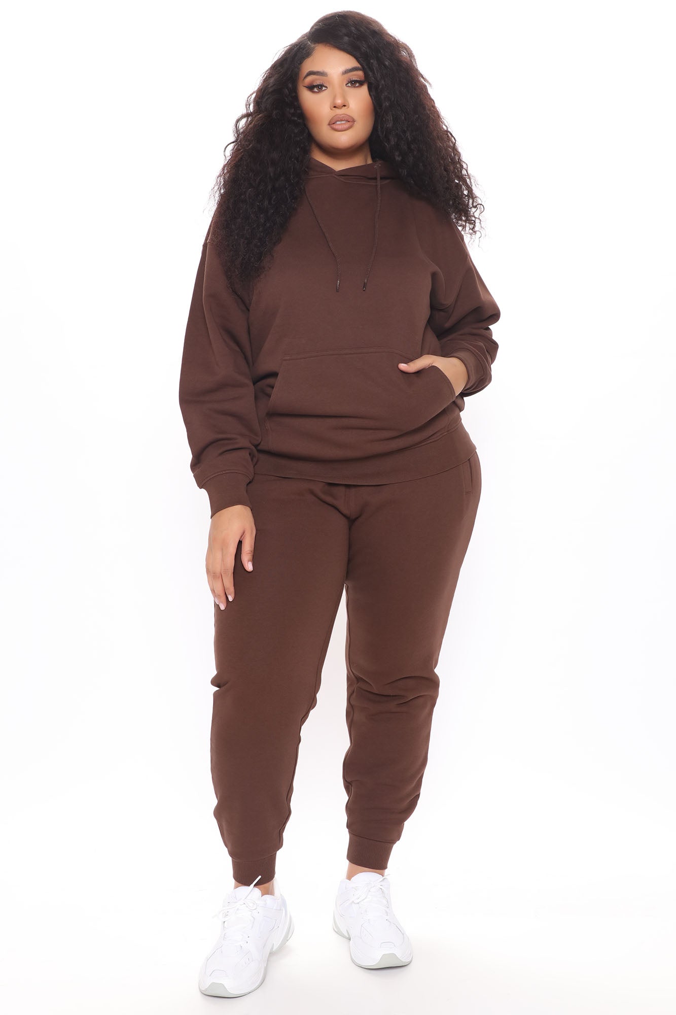 Stole Your Boyfriend's Oversized Jogger - Chocolate - Image 12