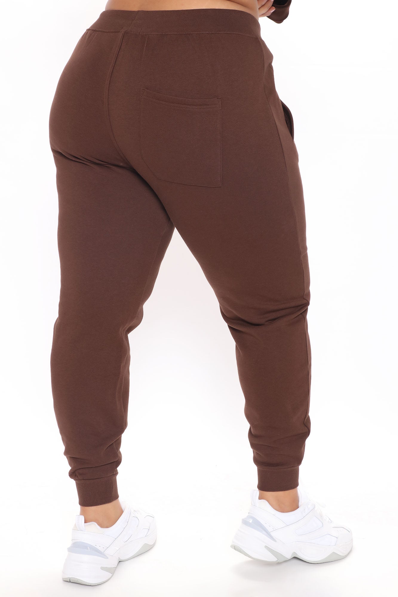 Stole Your Boyfriend's Oversized Jogger - Chocolate - Image 13