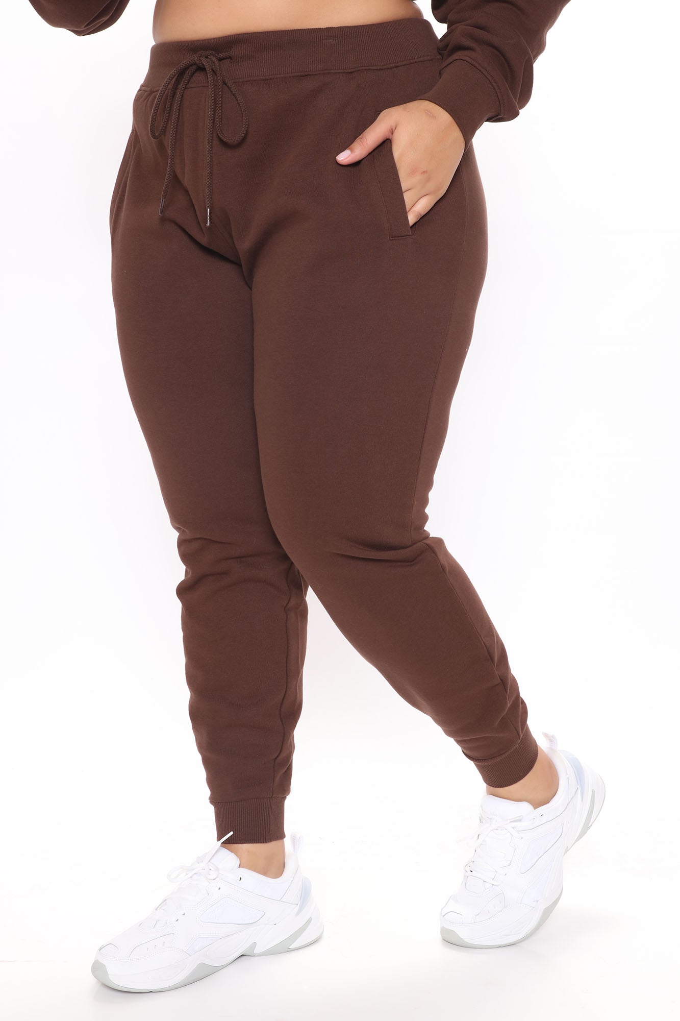 Stole Your Boyfriend's Oversized Jogger - Chocolate - Image 11