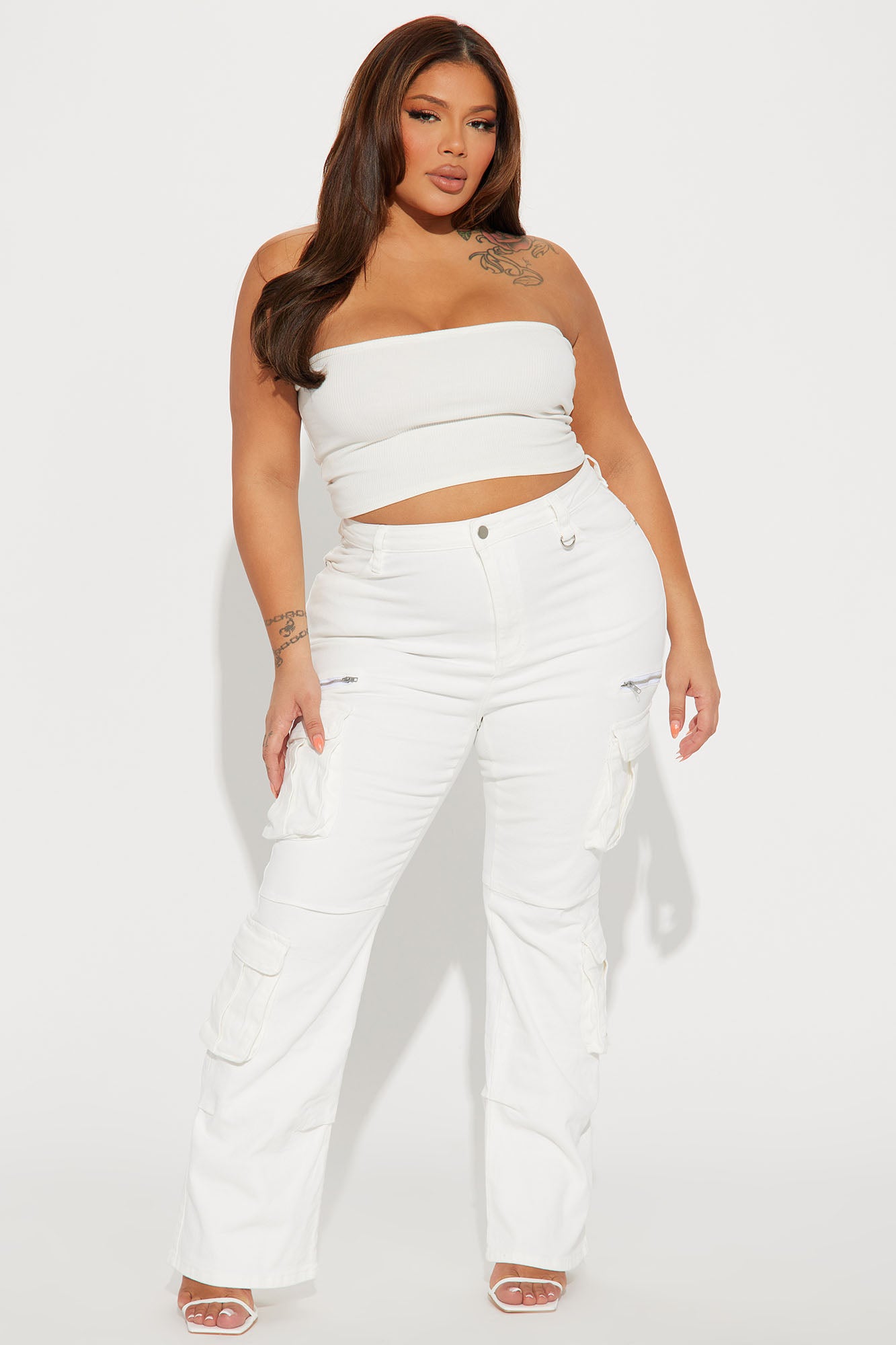 City Streets Stretch Cargo Jean - Ivory - Image 8