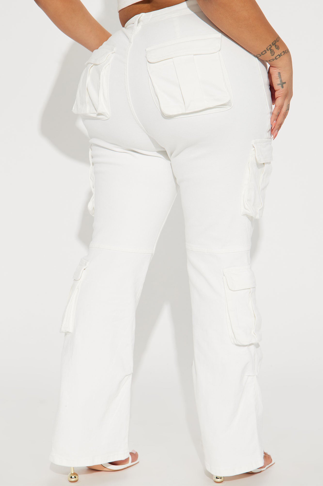 City Streets Stretch Cargo Jean - Ivory - Image 10
