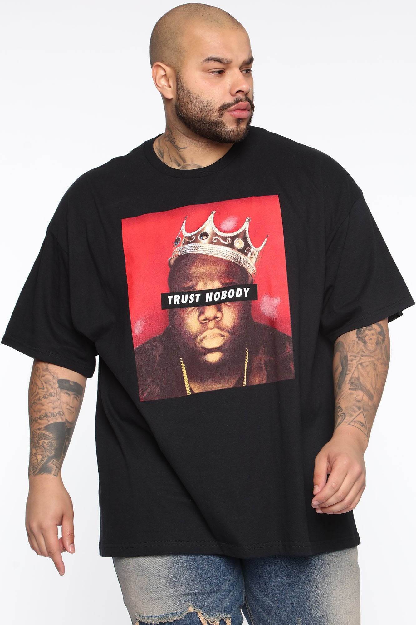 Trust Nobody Short Sleeve Tee - Black/combo - Image 8