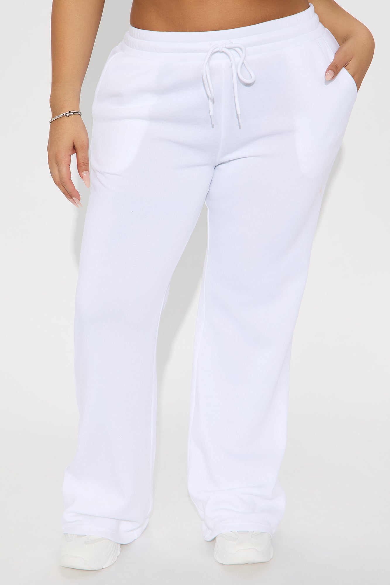 Candice Lounge Flare Pant - White - Image 5