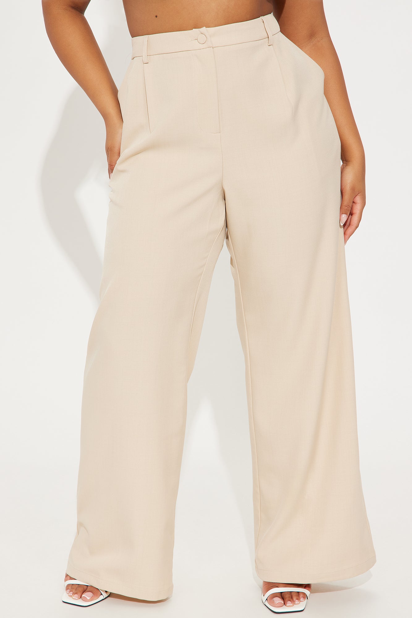 Angelica Straight Leg Trouser - Tan - Image 5