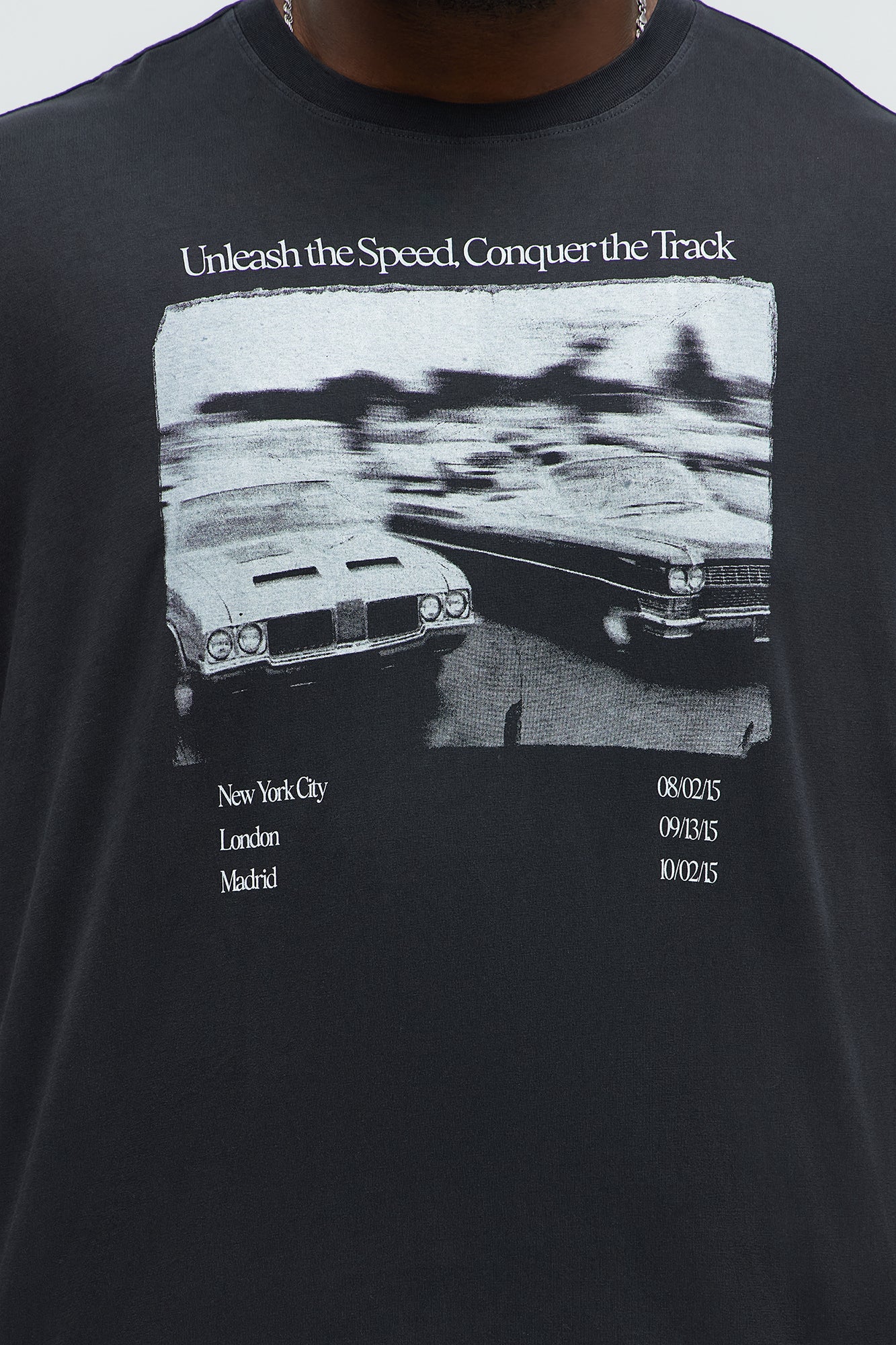 Unleash The Speed Oversized Short Sleeve Tee - Black - Image 6