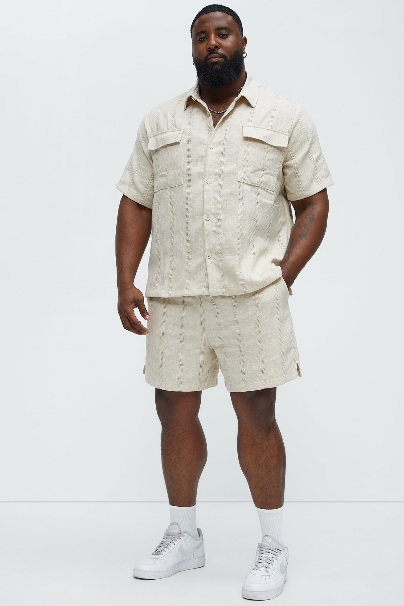 Carmen Jacquard Shorts - Off White - Image 4