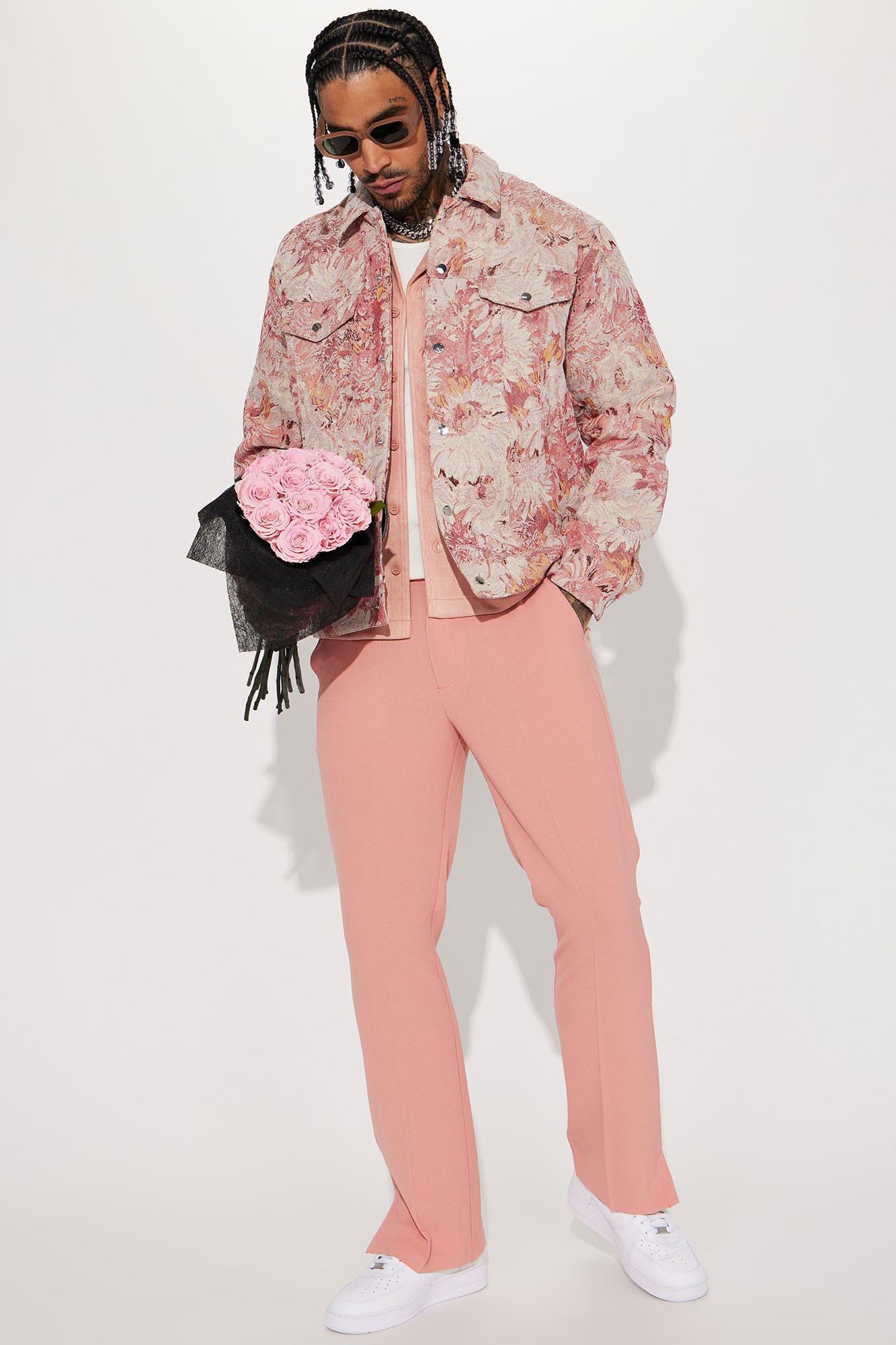 All You Need Is Tapestry Trucker Jacket - Pink/combo - Image 4