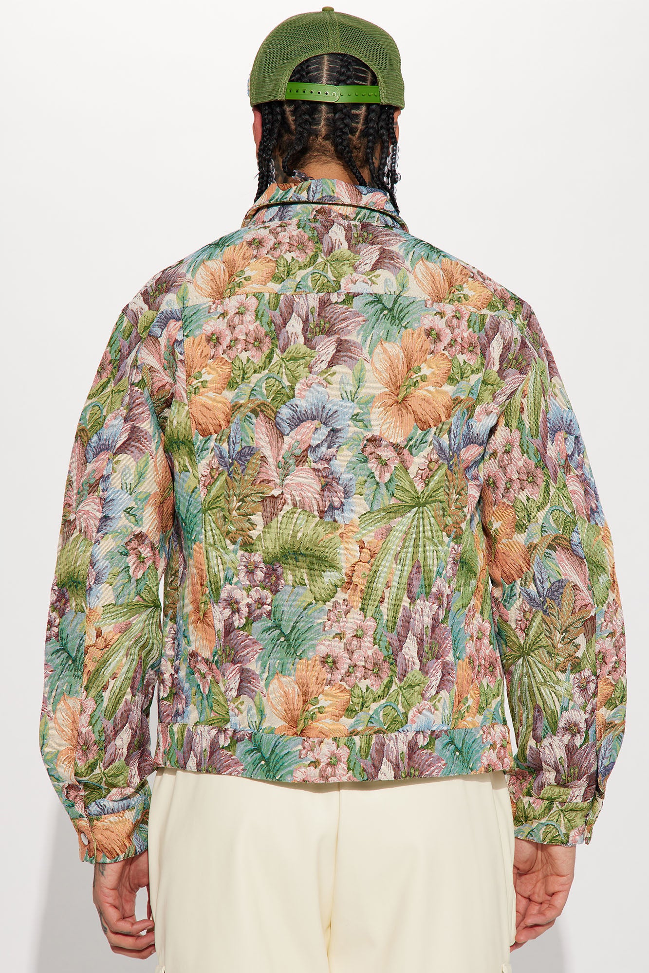All You Need Is Tapestry Trucker Jacket - Green/combo - Image 9