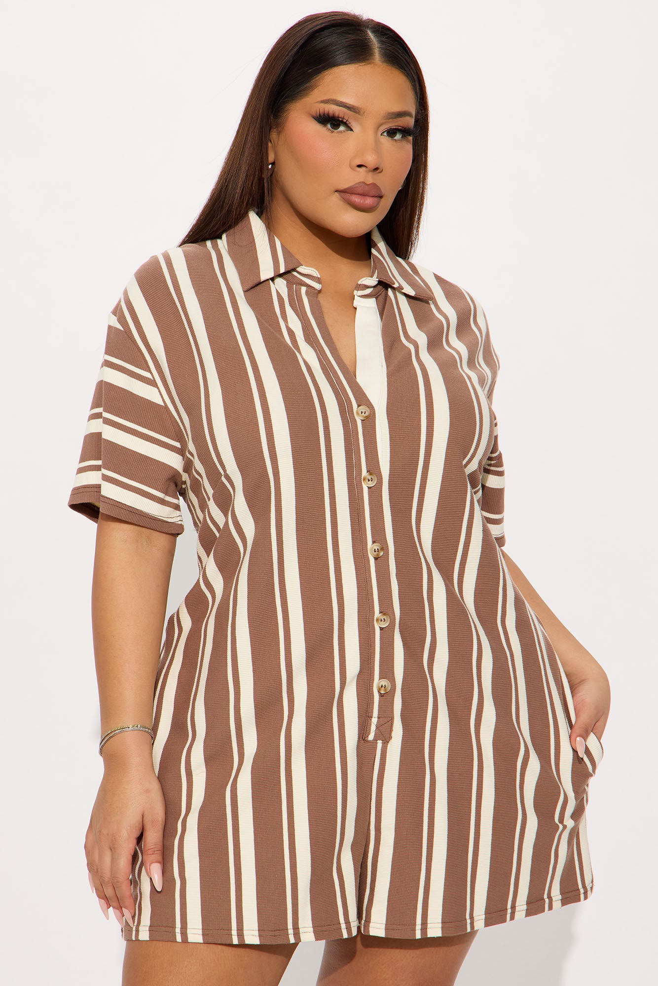 Coastal Romper - Brown/combo - Image 5