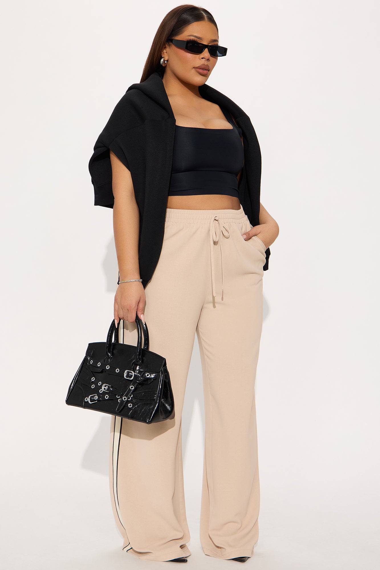 Nancy Track Trouser Pant - Tan - Image 4