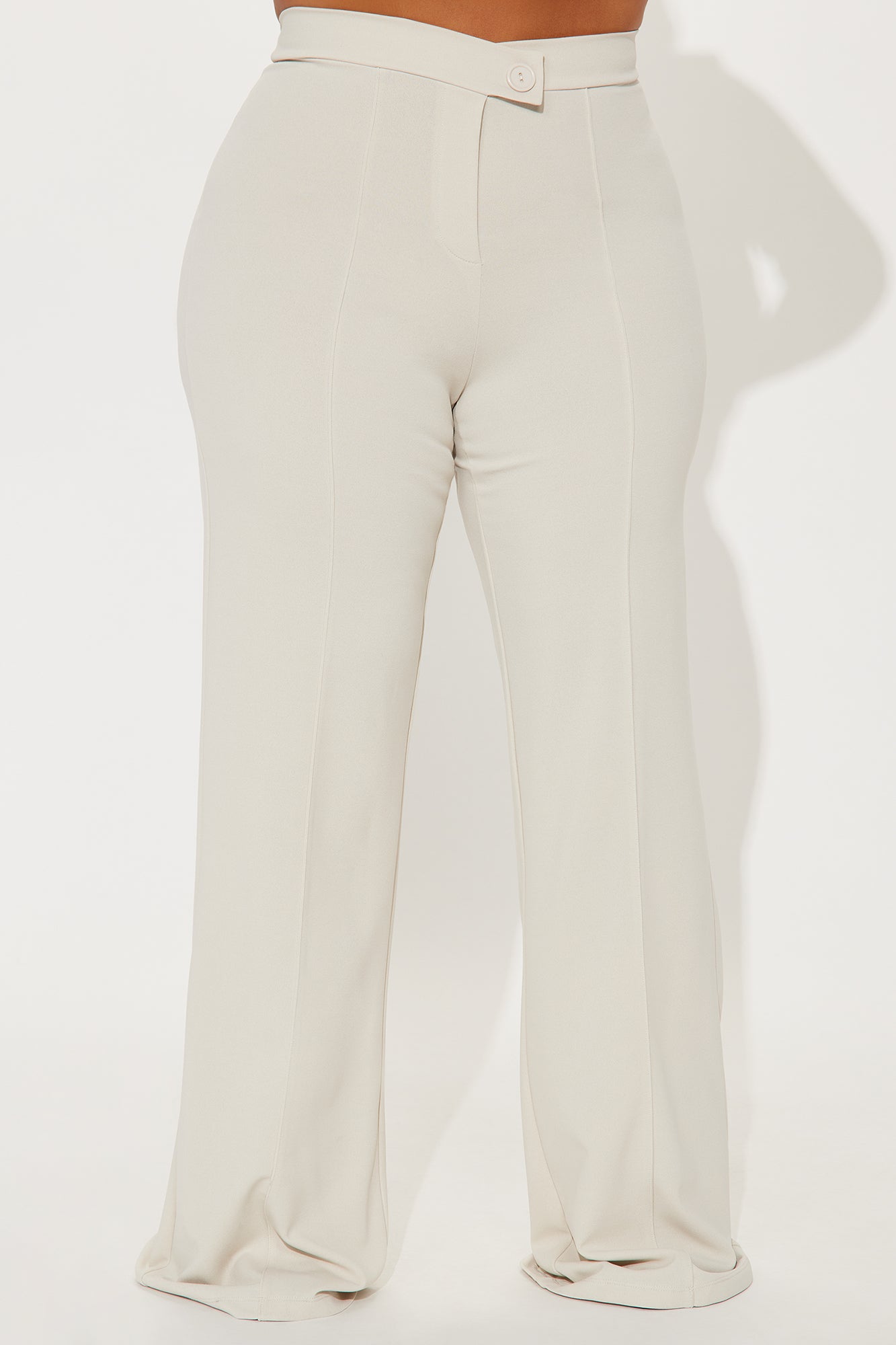 Call It Even Wide Leg Dress Pants - Oatmeal - Image 5