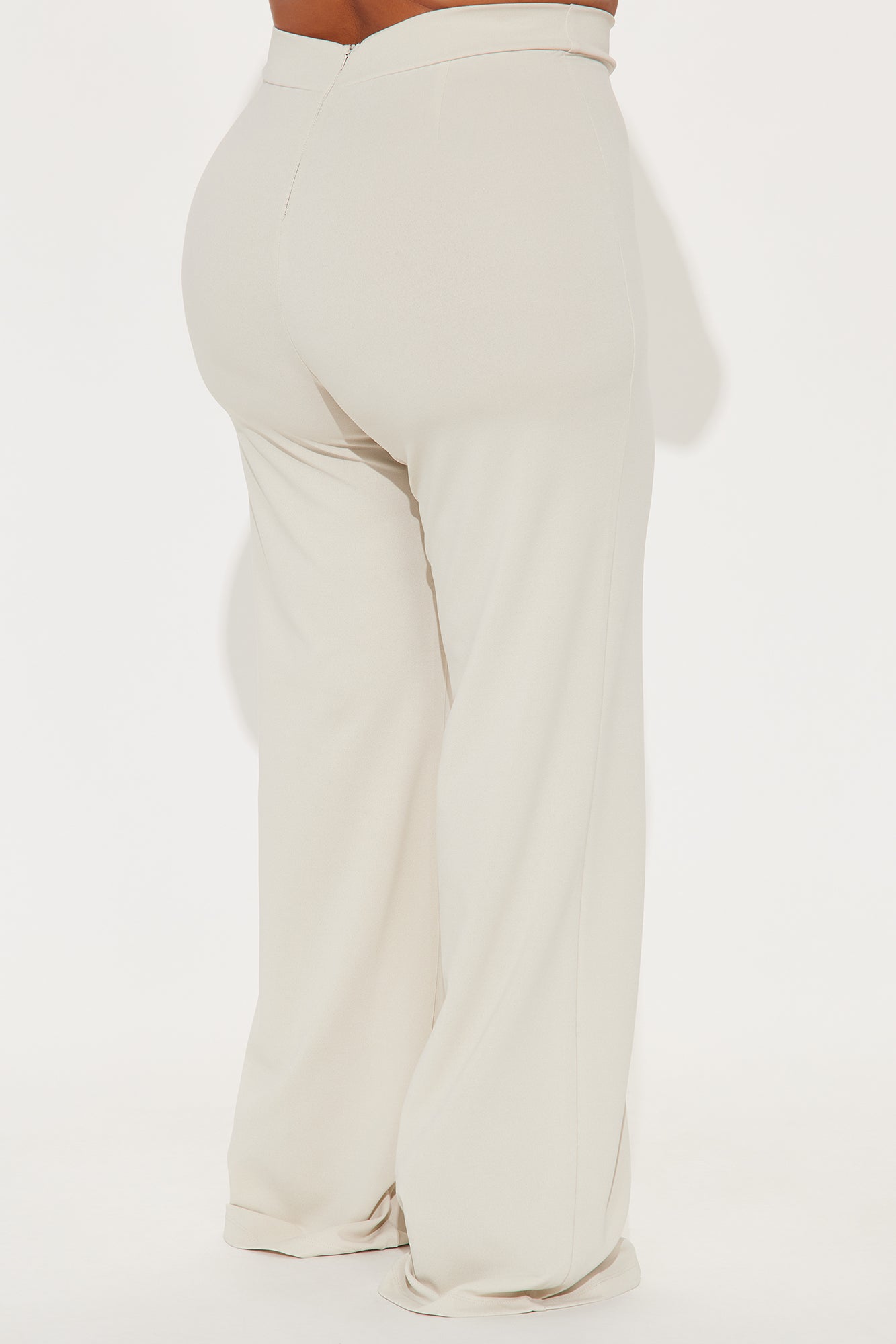 Call It Even Wide Leg Dress Pants - Oatmeal - Image 6