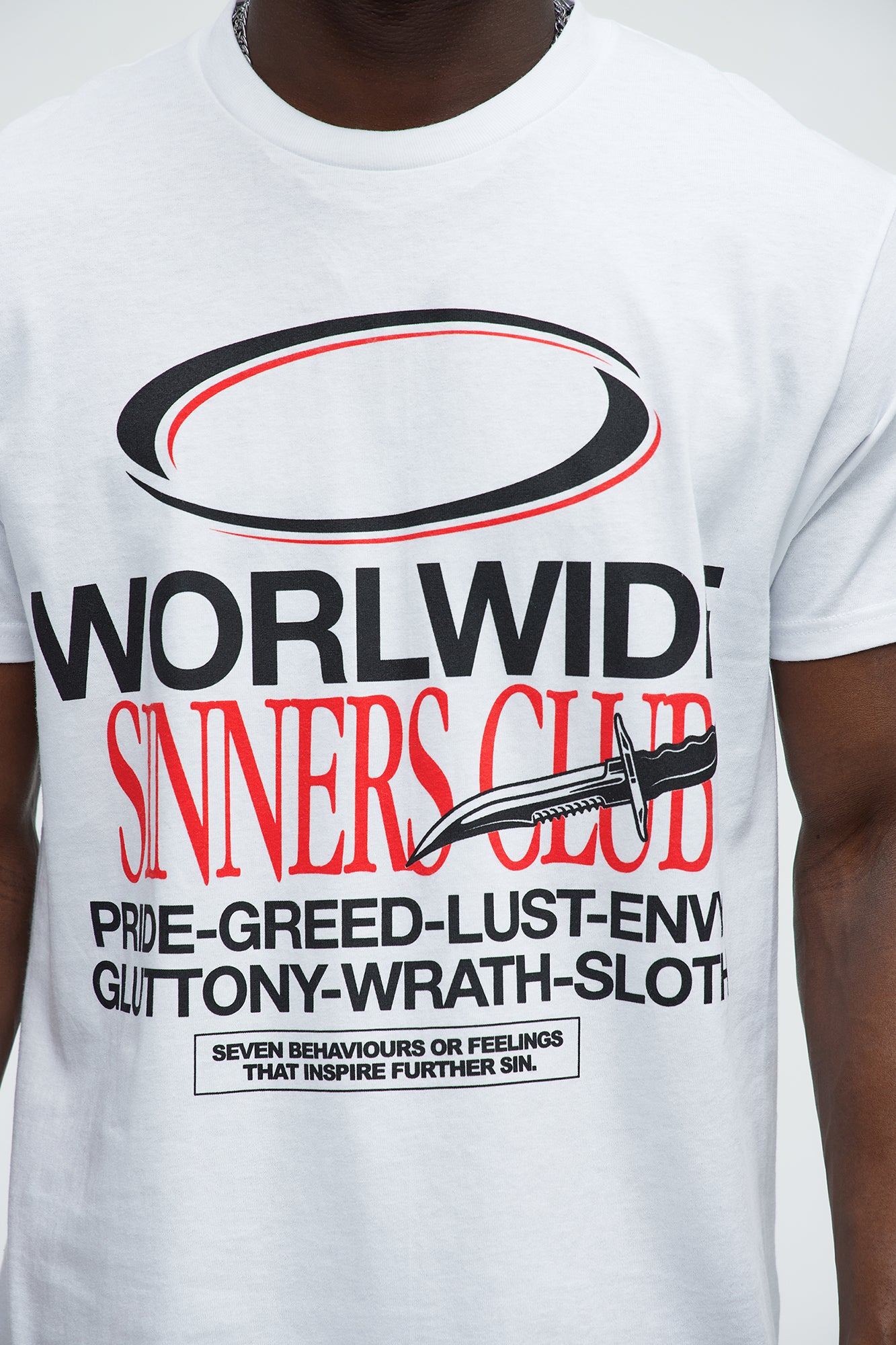 Worldwide Sinners Club Short Sleeve Tee - White - Image 3