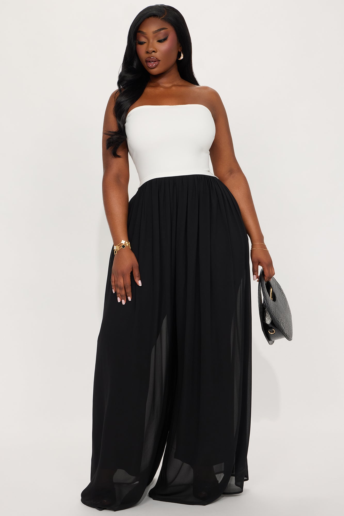 Change Of Style Jumpsuit - White/Black - Image 4
