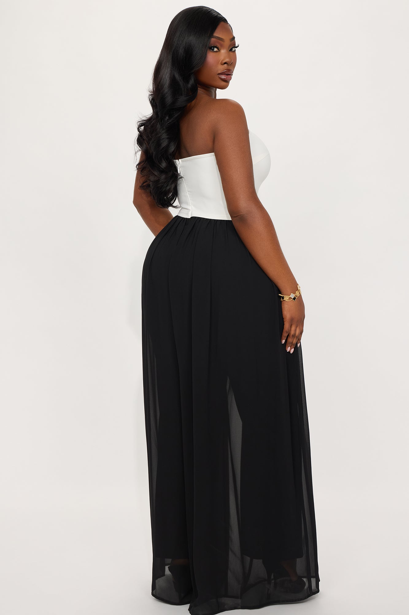 Change Of Style Jumpsuit - White/Black - Image 6