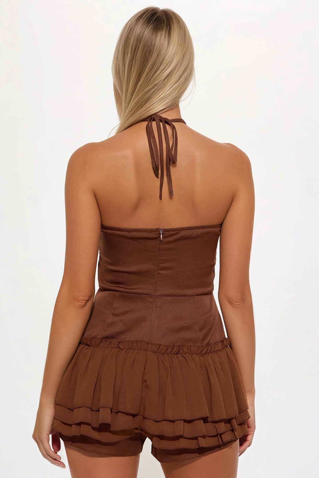 All My Love Romper  - Chocolate - Image 3