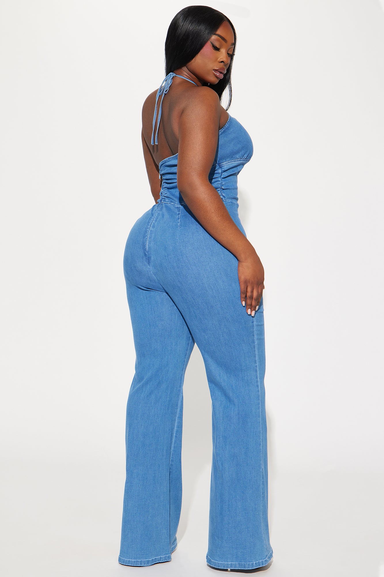 Cut It Out Denim Jumpsuit - Denim - Image 7