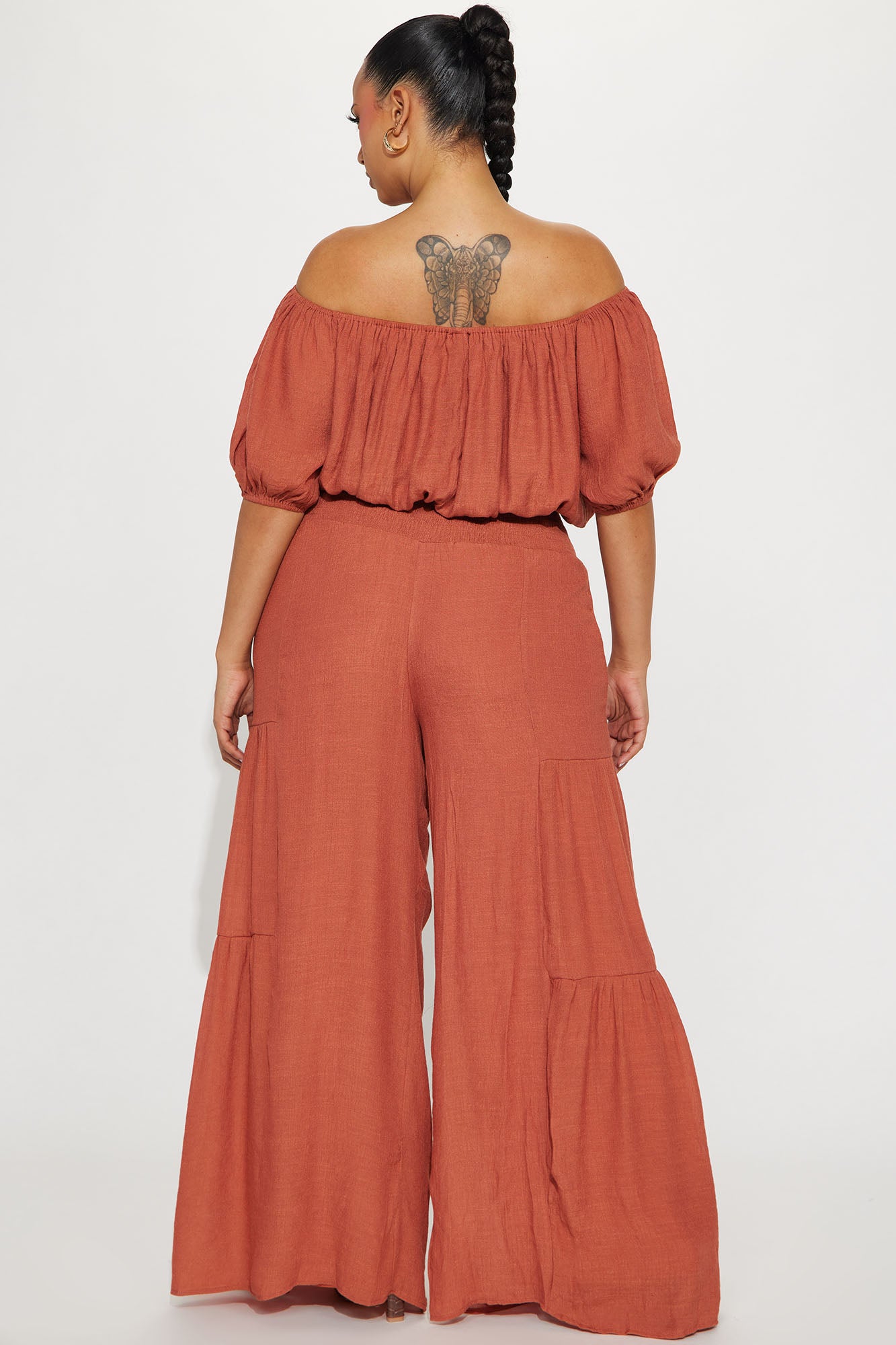 Take Me On A Vacay Pant Set - Rust - Image 6
