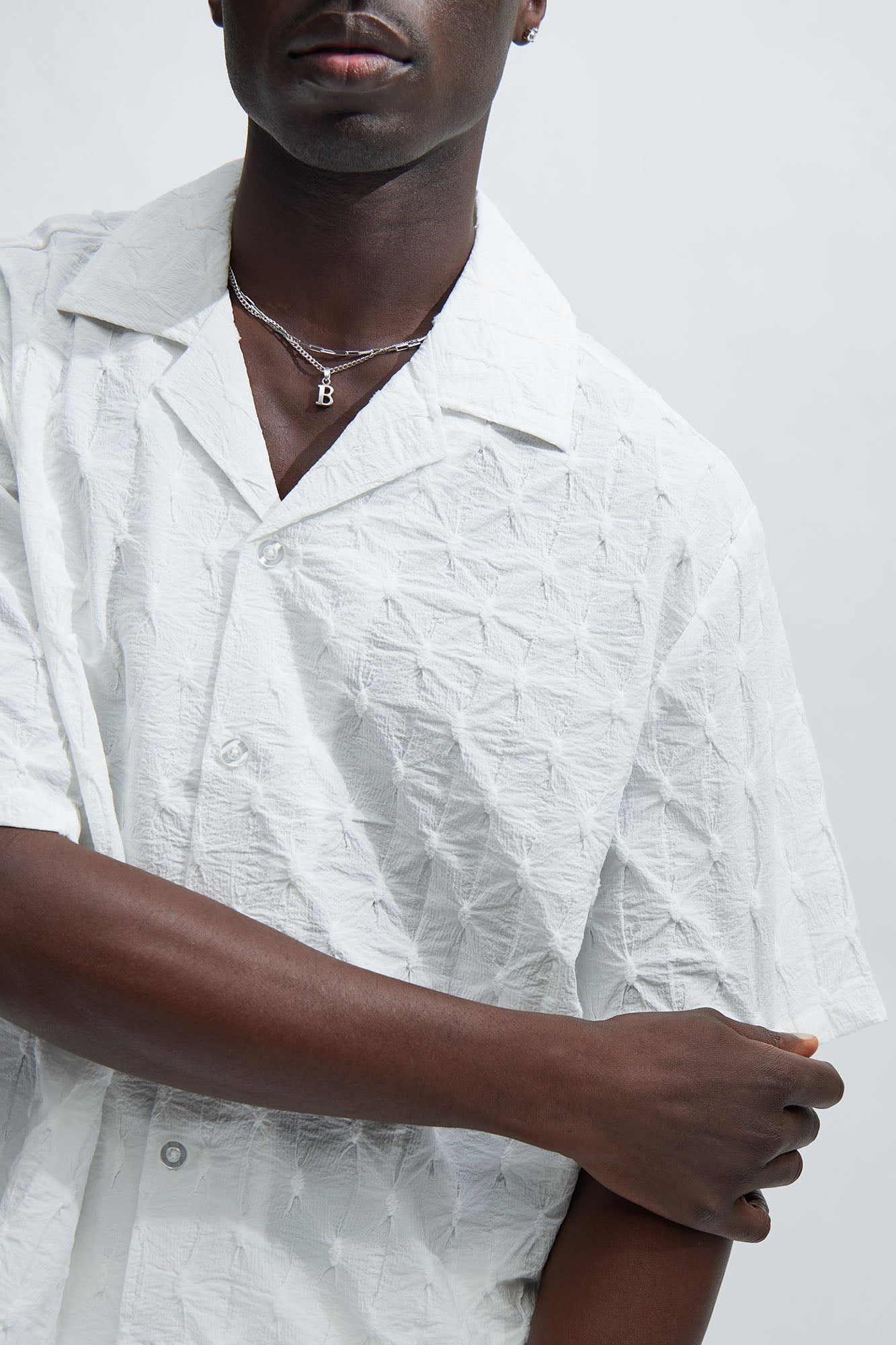 Atticus Textured Shirt - White - Image 3