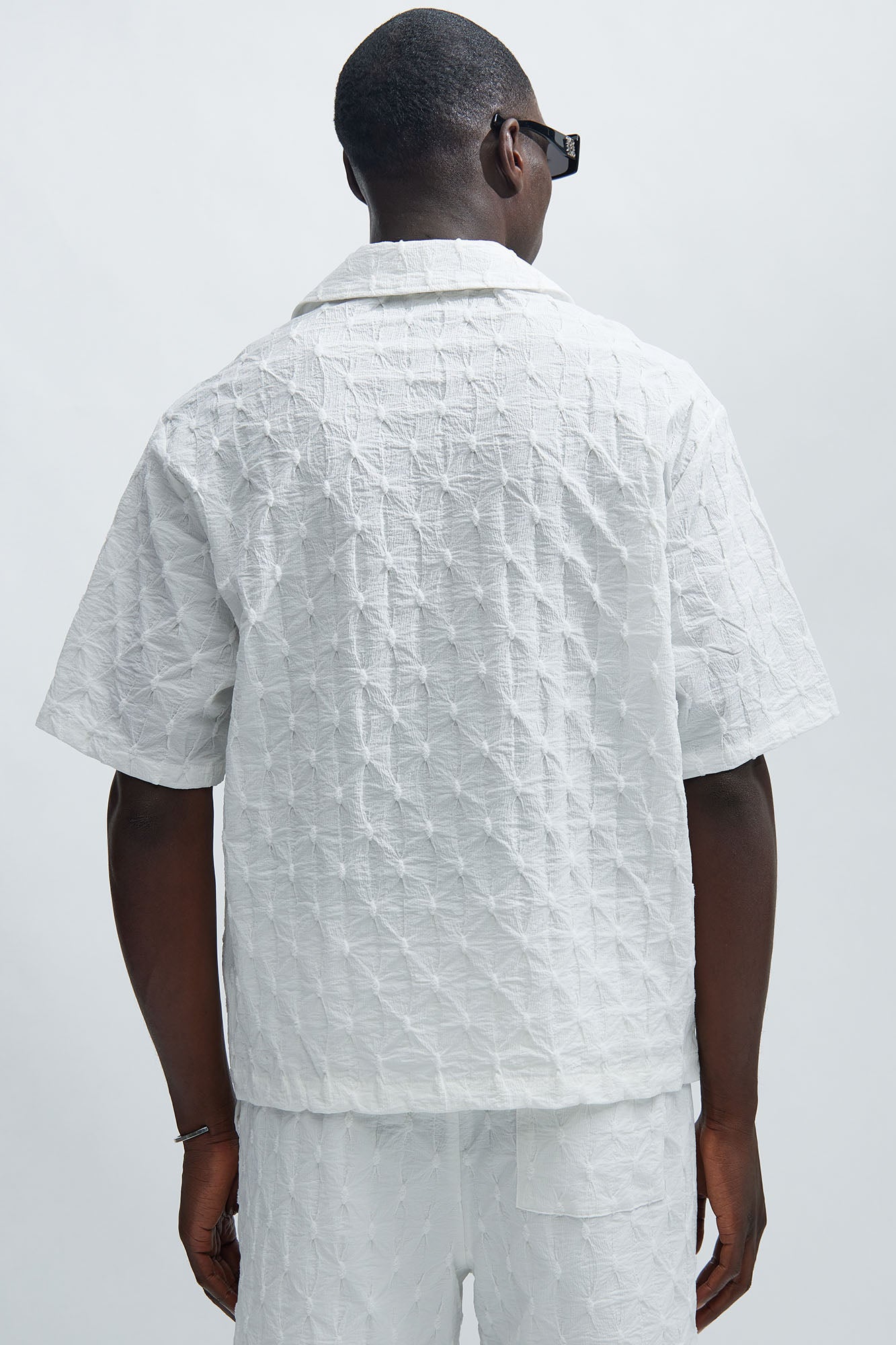Atticus Textured Shirt - White - Image 4