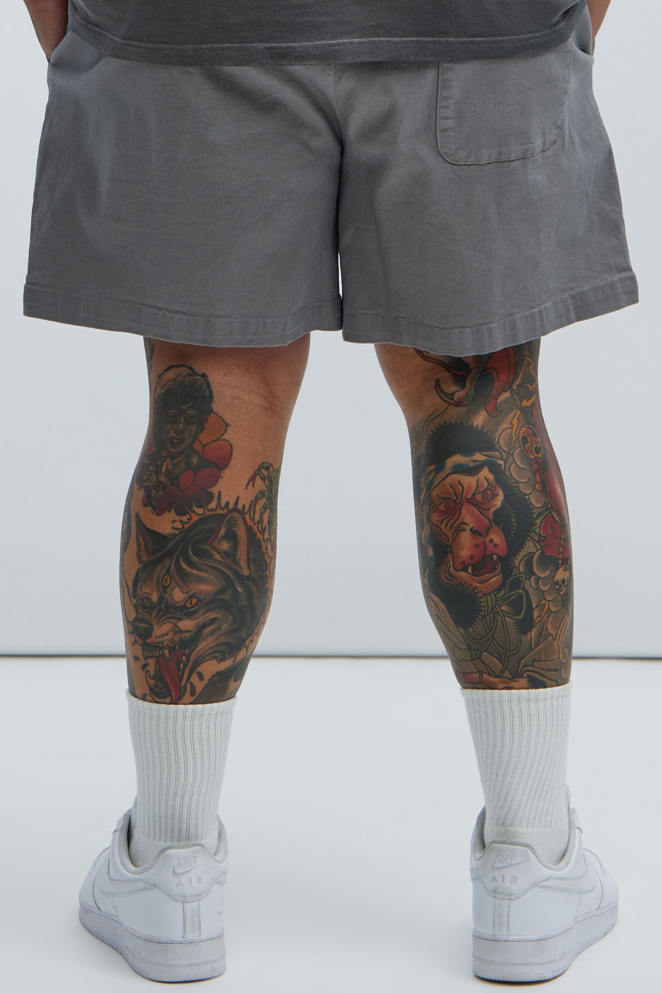 Twill Volley Shorts - Grey - Image 8
