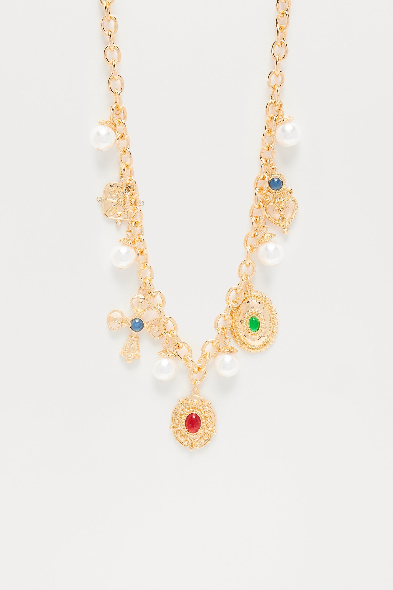 Annabelle Charm Necklace - Gold - Image 3
