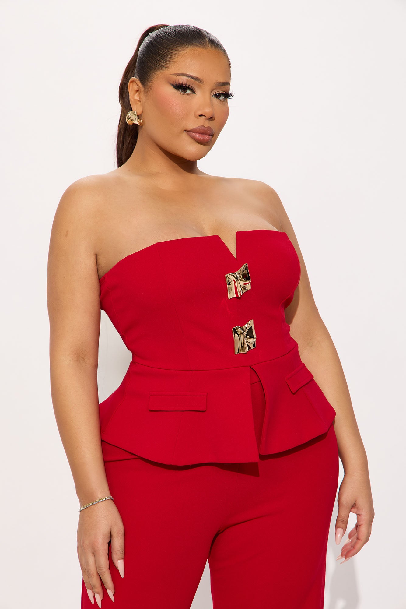 The Prestige Pant Set  - Red - Image 5
