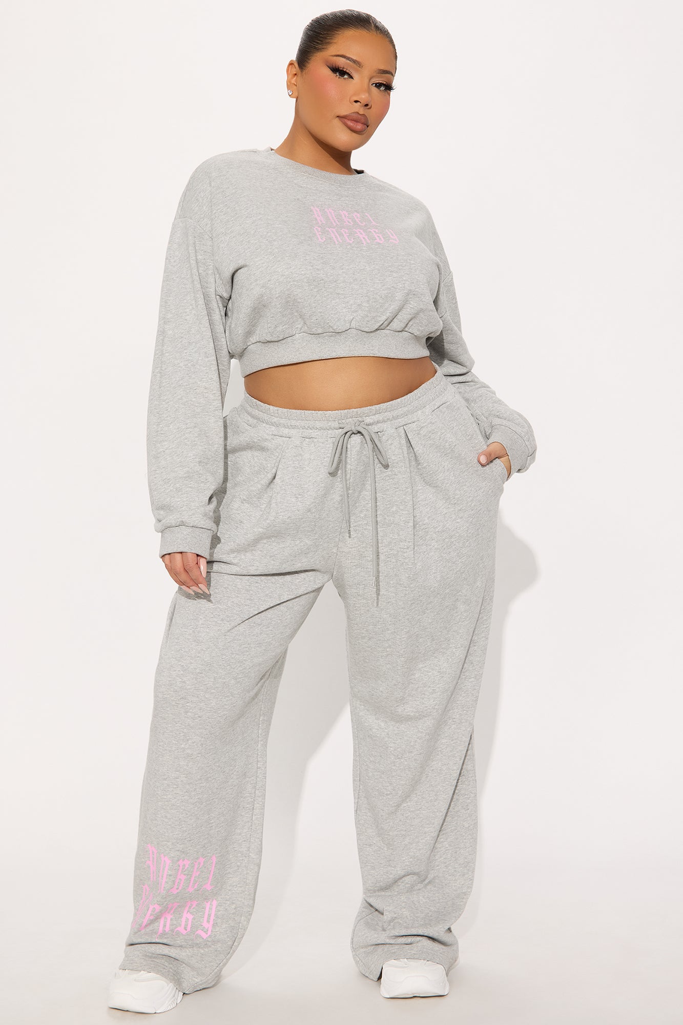 Angel Energy Pant Set - Heather Grey - Image 6