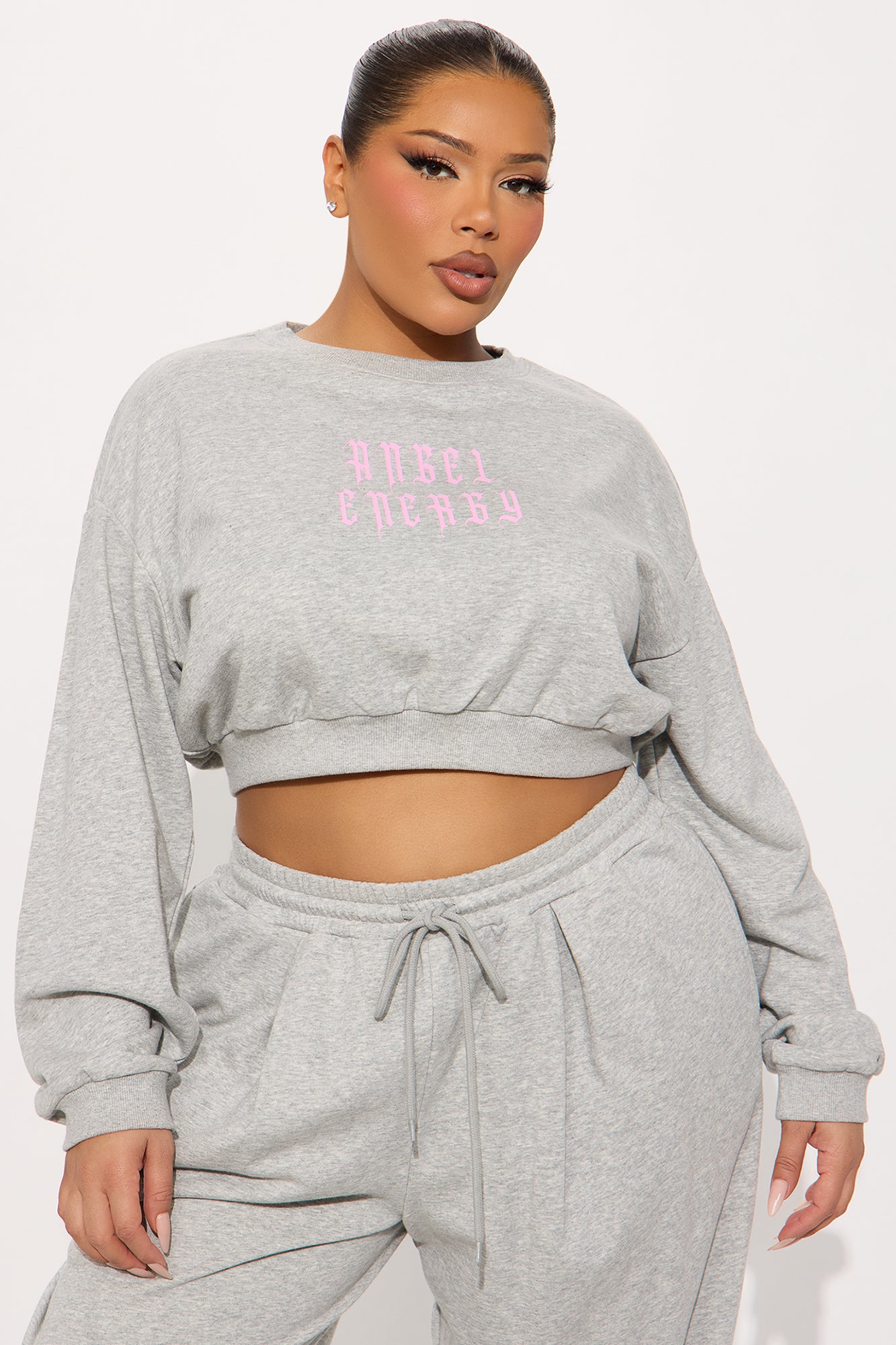 Angel Energy Pant Set - Heather Grey - Image 7