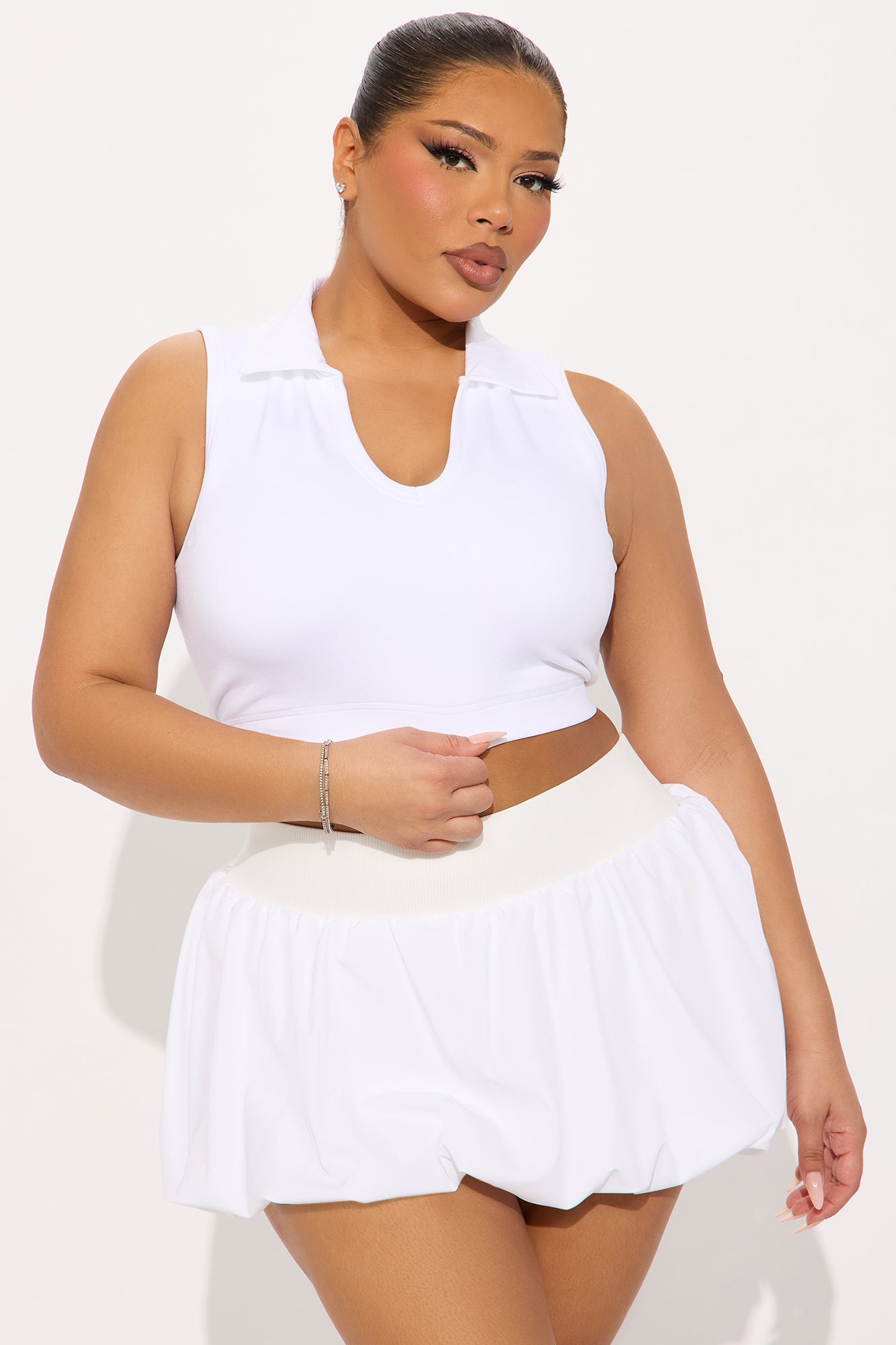 Social Sport Flex Seamless Sports Bra - White - Image 5