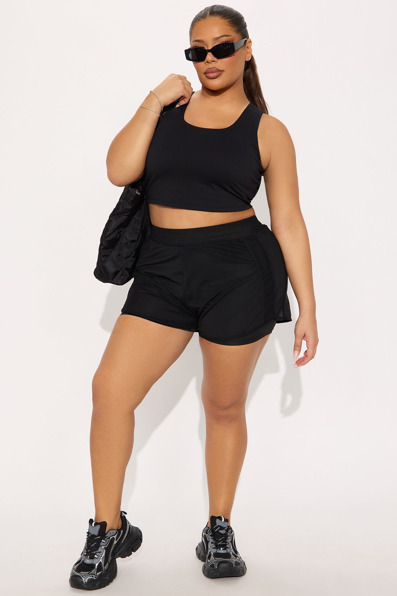 Courtside Charm Active Running Short - Black - Image 6