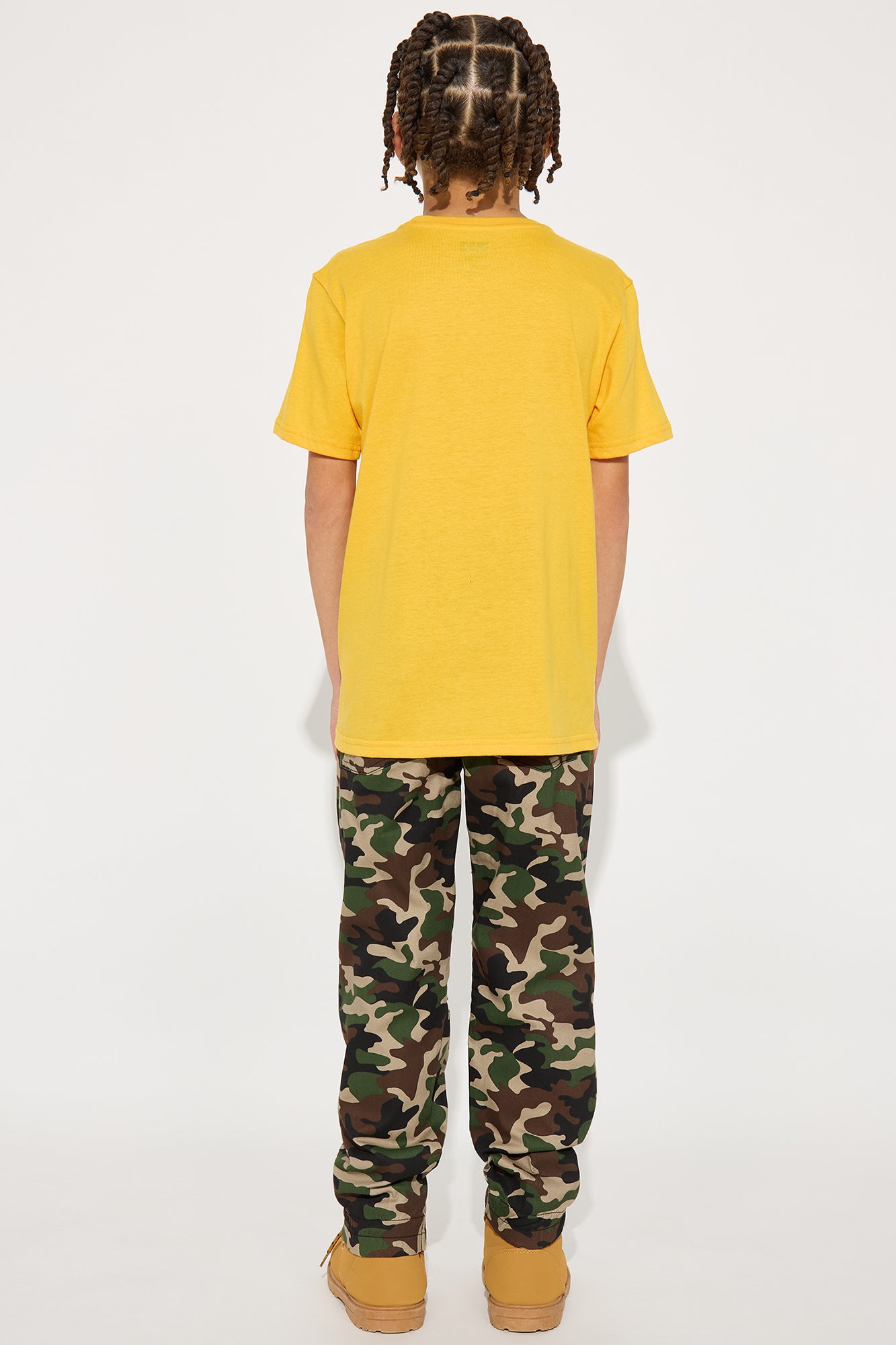 Mini Beary Be Ready Short Sleeve Tee And Twill Pant Set - Camouflage - Image 4
