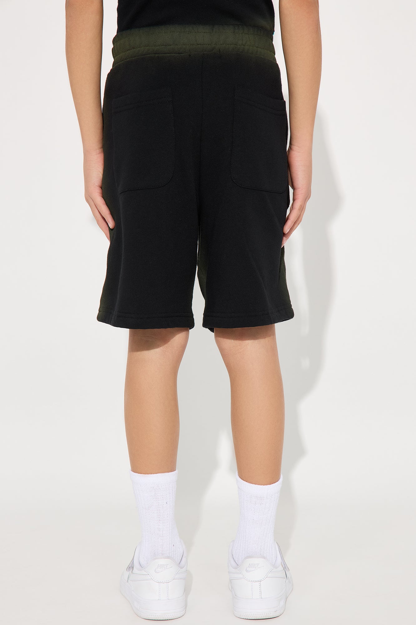 Mini Blurred Lines Relaxed Shorts - Black - Image 3