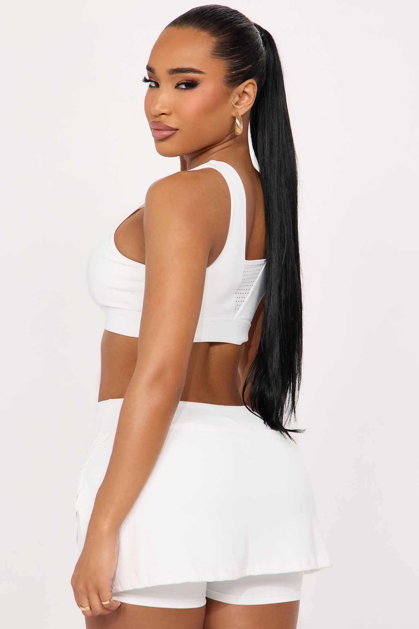 Power Swing Sports Bra - White - Image 3