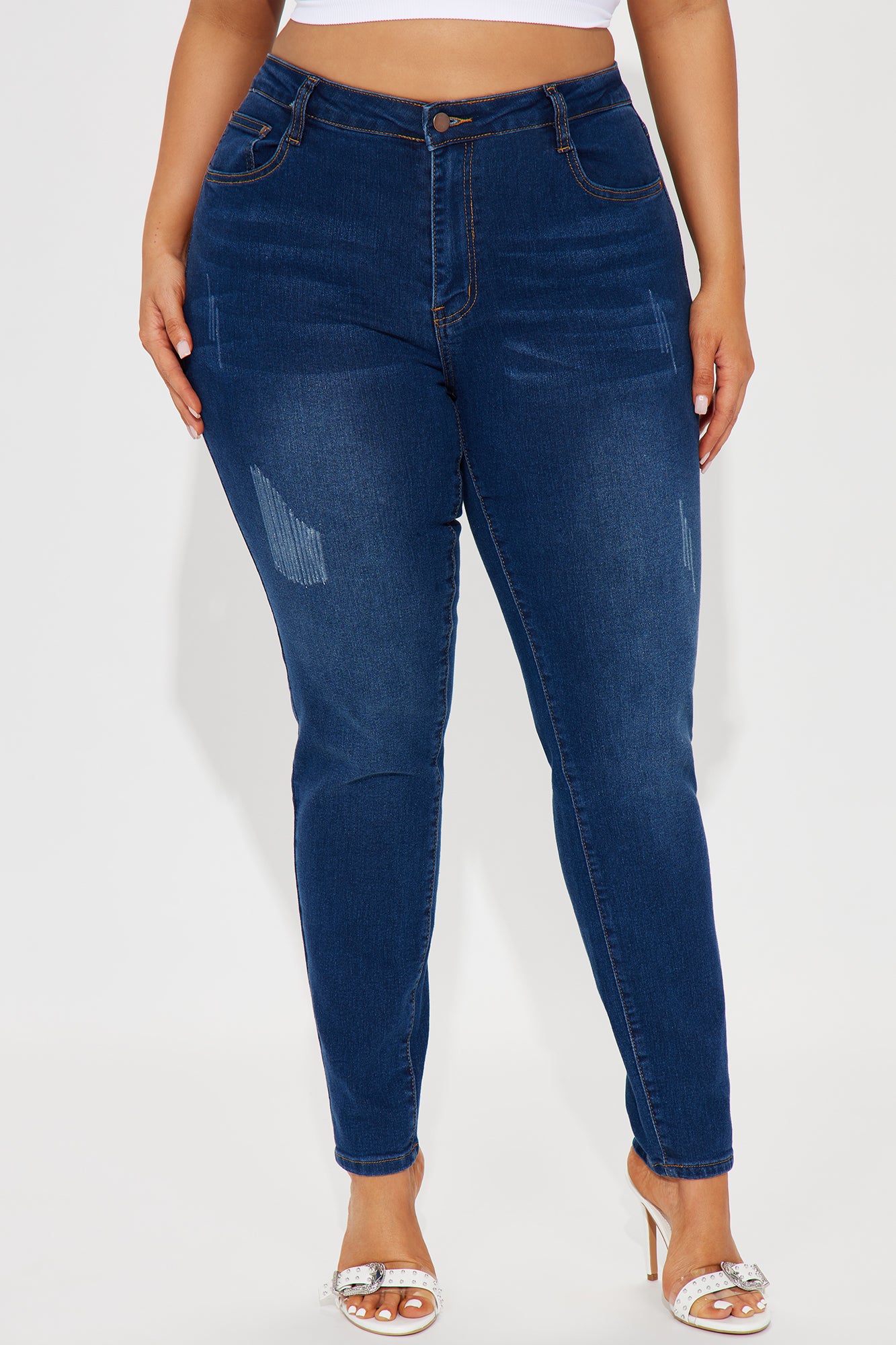 Alika Skinny Jeans - Dark Denim - Image 4