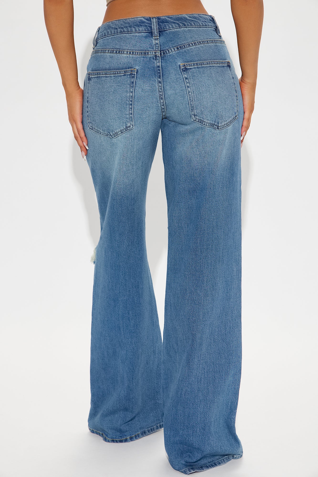Down Your Block Flare Jeans - Medium Wash - Image 3