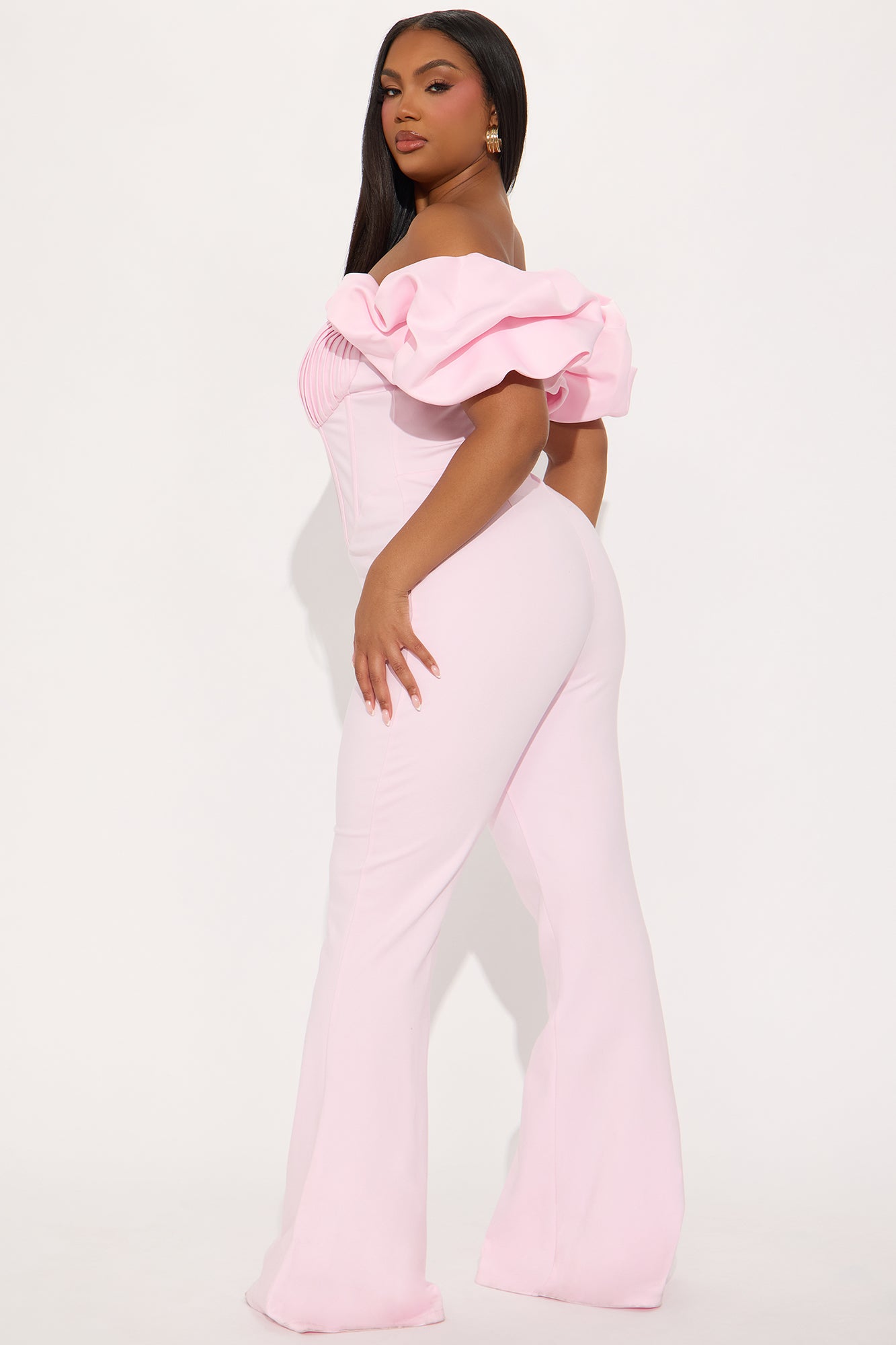Dreaming In Ruffles Jumpsuit  - Pink - Image 6